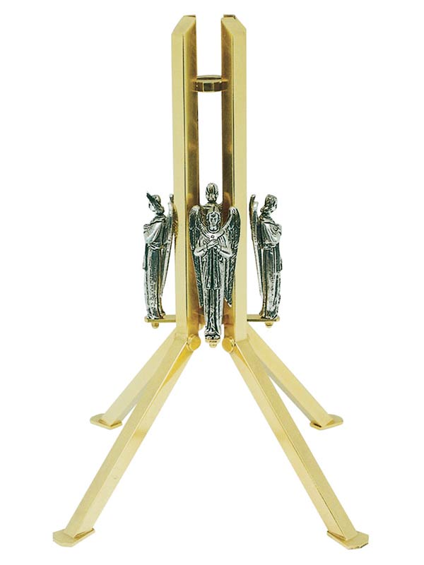 Base croce astile con angeli oranti - Giusmery Confezioni