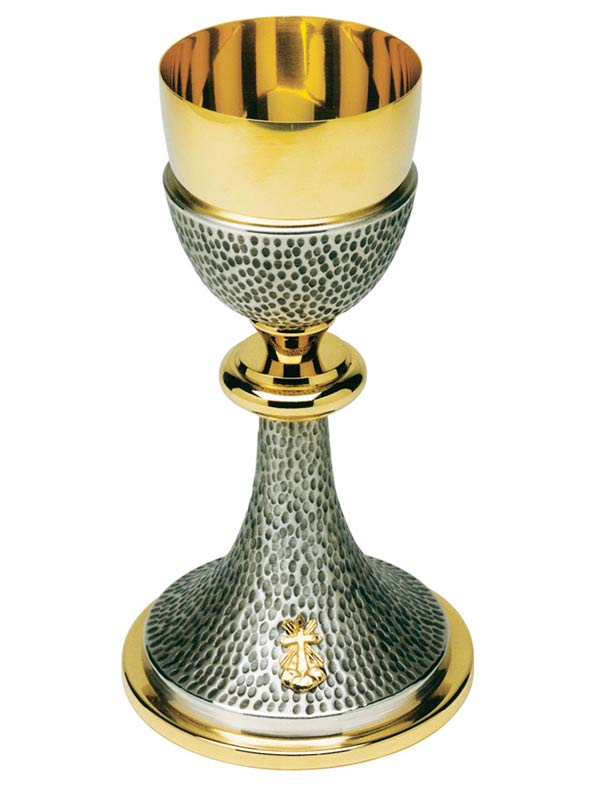 Calice per Liturgia con martellatura cesellata - Giusmery Confezioni