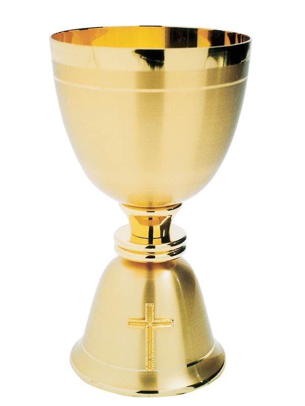 Calice per Liturgia satinato con croce - Giusmery Confezioni