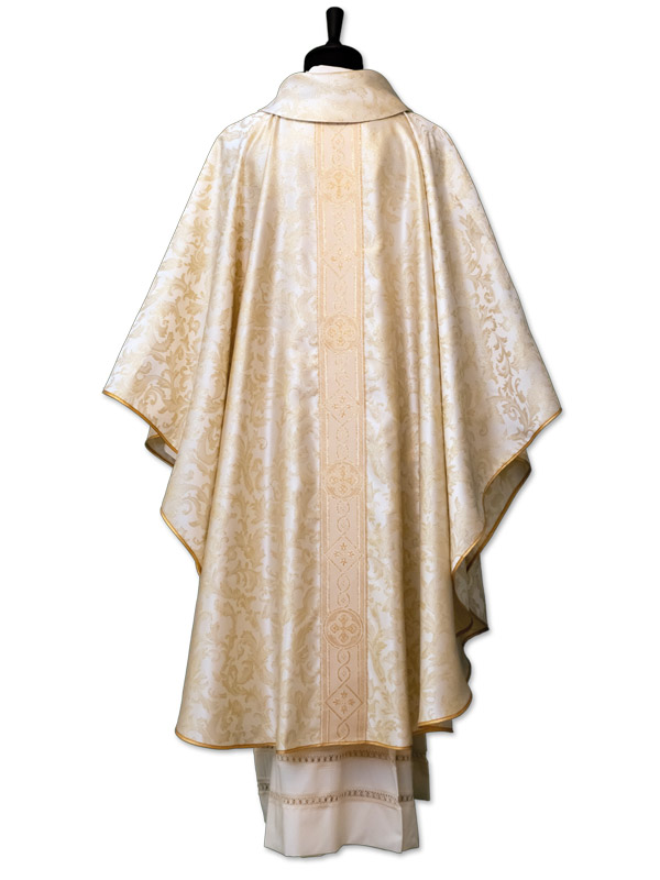 Casula da sacerdote in tessuto lurex