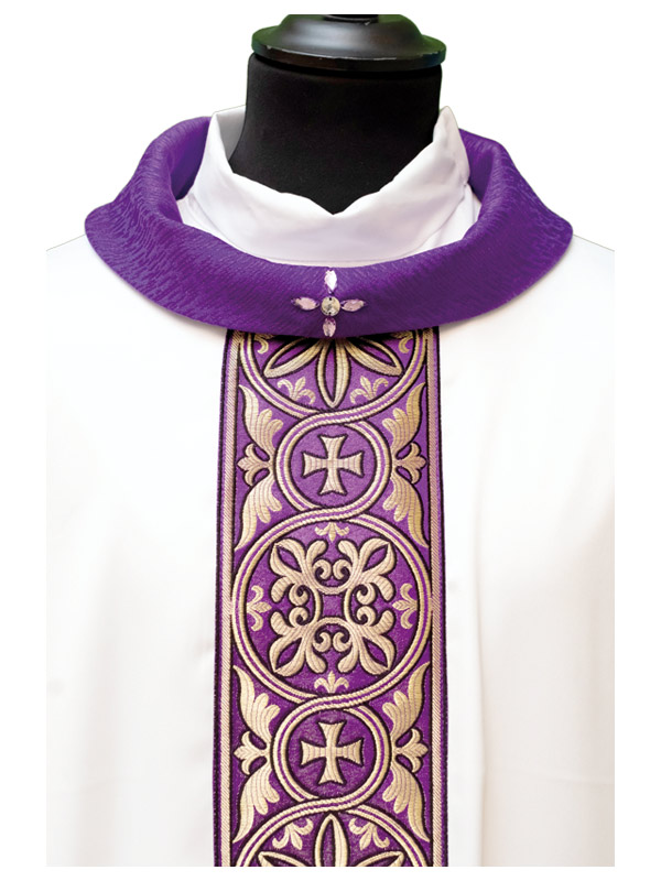 Casula da sacerdote in misto seta