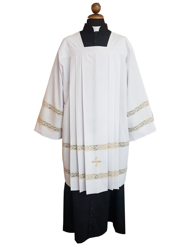 Cotta liturgica sacerdotale con sei piegoni - Giusmery-Confezioni