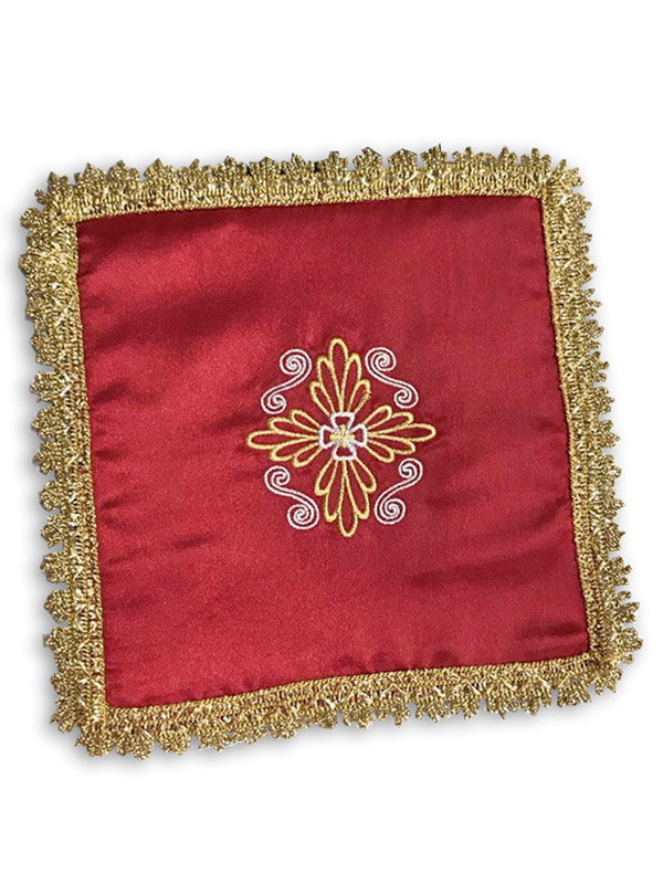 Palla liturgica copricalice da altare in colore rosso - Giusmery Confezioni